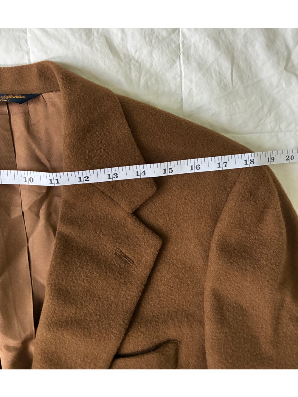 Vintage Brooks Brothers 100% Camel Hair Blazer Camel Brown 38S Made USA - Picture 8 of 11
